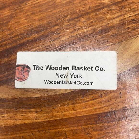 The Wooden Basket Hand-carved Collapsible Wooden Basket Excellent Craftsmanship - Picture 3 of 17